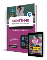 Capa Apostila Prefeitura de Ibirité - MG  - Auxiliar Educacional