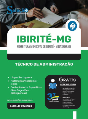 Apostila Prefeitura de Ibirité - MG  - Técnico de Administração - Imagem 3