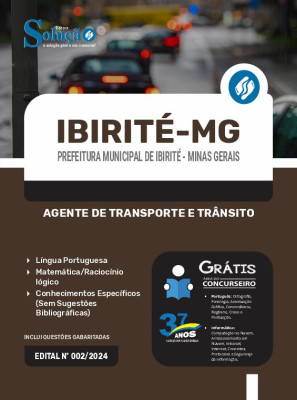 Apostila Prefeitura de Ibirité - MG  - Agente de Transporte e Trânsito - Imagem 3