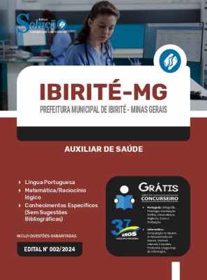 Apostila Prefeitura de Ibirité - MG  - Auxiliar de Saúde - Imagem 3