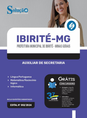 Apostila Prefeitura de Ibirité - MG  - Auxiliar de Secretaria - Imagem 3