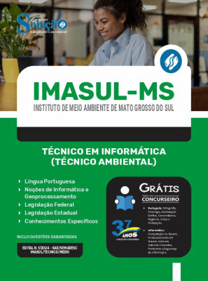 Apostila IMASUL-MS em PDF  - Técnico em Informática (Técnico Ambiental) - Imagem 1