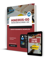 Capa Apostila Prefeitura de Mineiros - GO  - Ensino Fundamental Incompleto