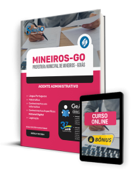 Capa Apostila Prefeitura de Mineiros - GO  - Agente Administrativo