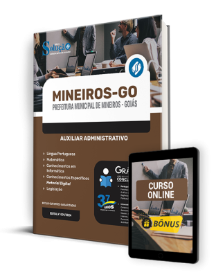 Apostila Prefeitura de Mineiros - GO  - Auxiliar Administrativo - Imagem 1