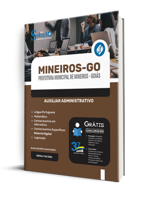 Apostila Prefeitura de Mineiros - GO  - Auxiliar Administrativo - Imagem 2
