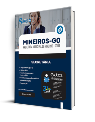 Apostila Prefeitura de Mineiros - GO  - Secretária - Imagem 2