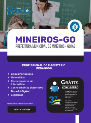 Apostila Prefeitura de Mineiros - GO  - Profissional do Magistério - Pedagogo - Imagem 3