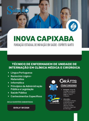 Apostila Fundação INOVA Capixaba - ES  - Técnico de Enfermagem de Unidade de Internação em Clínica Médica e Cirúrgica - Imagem 3