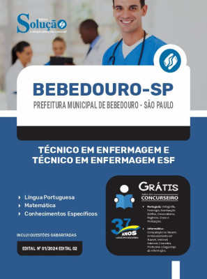 Apostila Prefeitura de Bebedouro - SP em PDF  - Técnico em Enfermagem e Técnico em Enfermagem ESF - Imagem 1