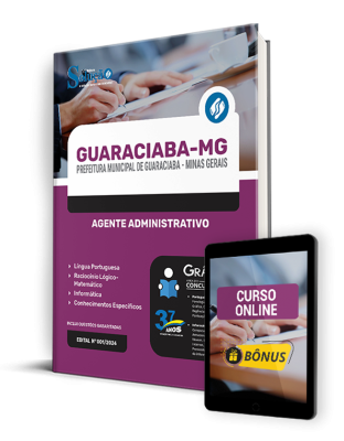 Apostila Prefeitura de Guaraciaba - MG  - Agente Administrativo - Imagem 1