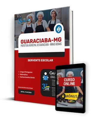 Apostila Prefeitura de Guaraciaba - MG  - Servente Escolar - Imagem 1