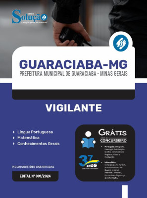 Apostila Prefeitura de Guaraciaba - MG  - Vigilante - Imagem 3