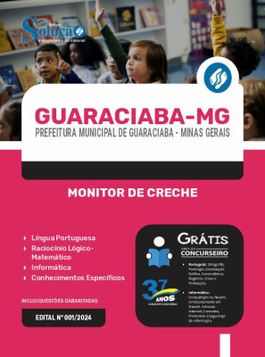 Apostila Prefeitura de Guaraciaba - MG  - Monitor de Creche - Imagem 3