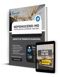 Capa Apostila Prefeitura de Nepomuceno - MG  - Agente de Trânsito Municipal
