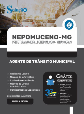 Apostila Prefeitura de Nepomuceno - MG  - Agente de Trânsito Municipal - Imagem 3