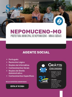 Apostila Prefeitura de Nepomuceno - MG  - Agente Social - Imagem 3