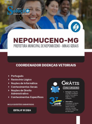 Apostila Prefeitura de Nepomuceno - MG em PDF  - Coordenador Doenças Vetoriais - Imagem 1
