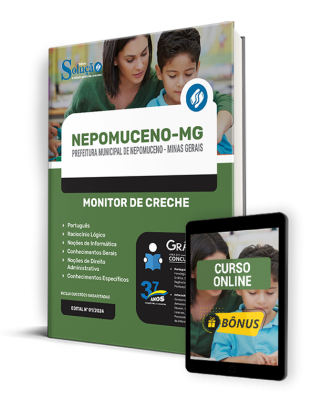 Apostila Prefeitura de Nepomuceno - MG  - Monitor de Creche - Imagem 1