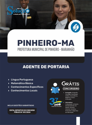 Apostila Prefeitura de Pinheiro - MA em PDF  - Agente de Portaria - Imagem 1