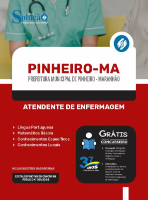 Apostila Prefeitura de Pinheiro - MA  - Atendente de Enfermagem - Imagem 3