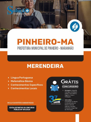 Apostila Prefeitura de Pinheiro - MA  - Merendeira - Imagem 3