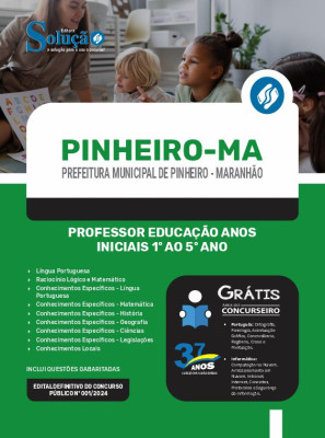 Apostila Prefeitura de Pinheiro - MA  - Professor Educação Anos Iniciais 1º ao 5º Ano - Imagem 3