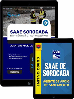 Combo Digital SAAE Sorocaba - SP - Agente de Apoio de Saneamento - Imagem 1
