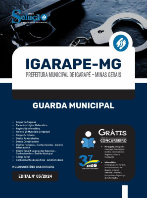 Apostila Prefeitura de Igarapé - MG  - Guarda Municipal - Imagem 3