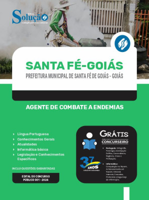 Apostila Prefeitura de Santa Fé de Goiás - GO  - Agente de Combate a Endemias - Imagem 3