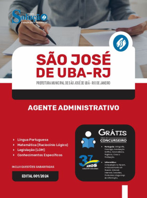 Apostila Prefeitura de São José de Ubá - RJ  - Agente Administrativo - Imagem 3