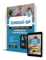 Capa Apostila Prefeitura de Jundiaí - SP  - Professor de Educação Básica I