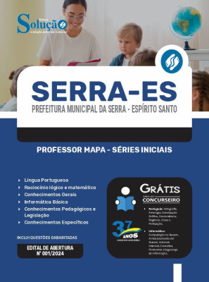 Apostila Prefeitura de Serra - ES em PDF  - Professor MaPA - Séries Iniciais - Imagem 1