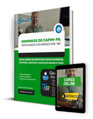 Apostila Prefeitura de São Domingos do Capim - PA  - Auxiliares de Serviços Educacionais: Porteiro, Servente, Serviços Gerais e Vigia - Imagem 1