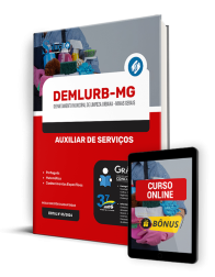 Capa Apostila DEMLURB-MG  - Auxiliar de Serviços