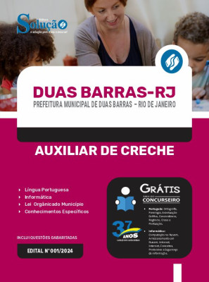 Apostila Prefeitura de Duas Barras - RJ em PDF  - Auxiliar de Creche - Imagem 1