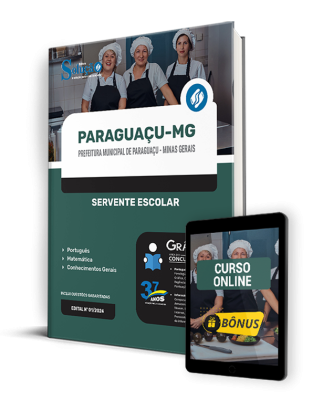 Apostila Prefeitura de Paraguaçu - MG  - Servente Escolar - Imagem 1