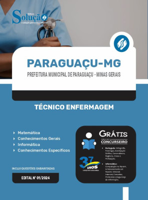 Apostila Prefeitura de Paraguaçu - MG  - Técnico Enfermagem - Imagem 3