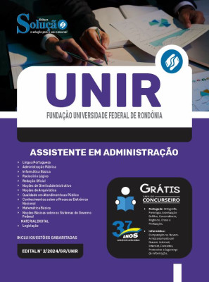 Apostila UNIR em PDF  - Assistente em Administração - Imagem 1