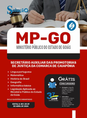 Apostila MP-GO  - Secretário Auxiliar das Promotorias de Justiça da Comarca de Caiapônia - Imagem 3