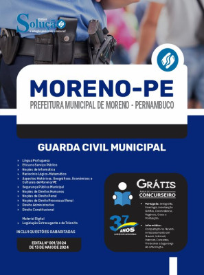 Apostila Prefeitura de Moreno - PE em PDF  - Guarda Civil Municipal - Imagem 1