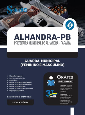 Apostila Prefeitura de Alhandra - PB  - Guarda Municipal (Feminino e Masculino) - Imagem 3