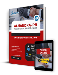Capa Apostila Prefeitura de Alhandra - PB  - Agente Administrativo