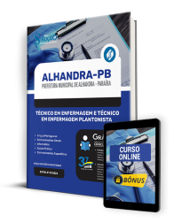 Capa Apostila Prefeitura de Alhandra - PB  - Técnico em Enfermagem e Técnico em Enfermagem Plantonista