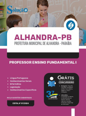 Apostila Prefeitura de Alhandra - PB em PDF  - Professor Ensino Fundamental I - Imagem 1