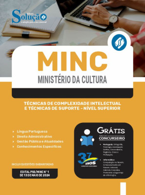 Apostila MINC (Ministério da Cultura)  - Técnicas de Complexidade Intelectual e Técnicas de Suporte - Nível Superior - Imagem 3