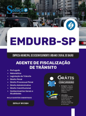 Apostila EMDURB-SP  - Agente de Fiscalização de Trânsito - Imagem 3