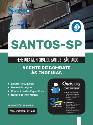 Apostila Prefeitura de Santos - SP  - Agente de Combate às Endemias - Imagem 3