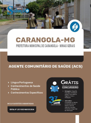 Apostila Prefeitura de Carangola - MG  - Agente Comunitário de Saúde (ACS) - Imagem 3