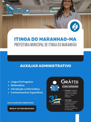 Apostila Prefeitura de Itinga do Maranhão - MA  - Auxiliar Administrativo - Imagem 3
